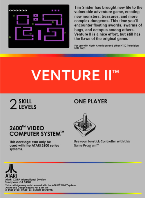 Venture II: The Abysmal Abyss (Homebrew) — Box back